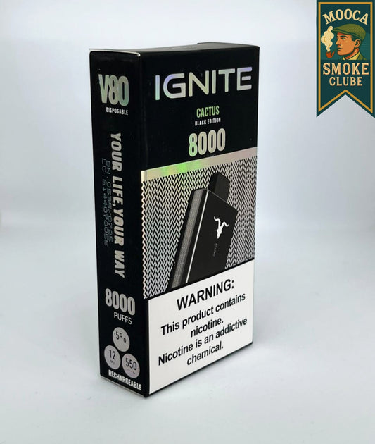 IGNITE V80 – Cactus Black Edition • 8.000 Puffs • Vape Descartável (5%)