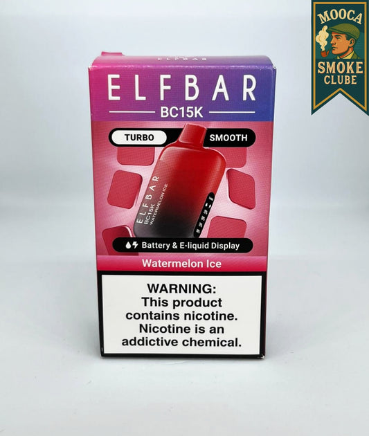 ELFBAR BC15K – Watermelon Ice • 12.000–15.000 Puffs • Vape Descartável (Turbo + Smooth Mode + Mesh Coil + Display)